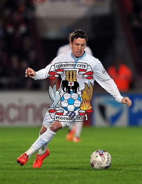 Danny Swanson in Action: Coventry City vs Scunthorpe United, Sky Bet League One, Glanford Park