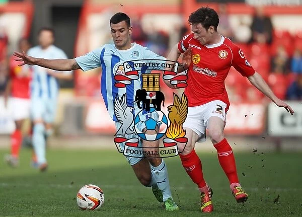 Intense Rivalry: Matt Tootle vs. Conor Thomas Battle in Coventry City's Sky Bet League One Clash at Crewe Alexandra