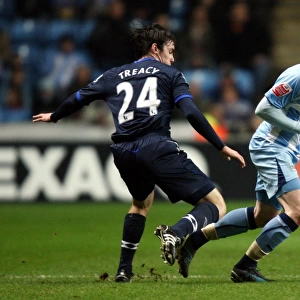 Coventry City's Aron Gunnarsson Outmuscles Keith Treacy in FA Cup Showdown (Fifth Round Replay, 2009)