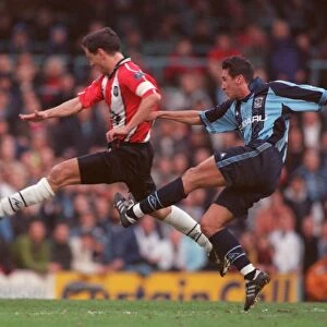 Action from 90s Framed Print Collection: FA Cup Quarter Final - Coventry City v Sheffield United