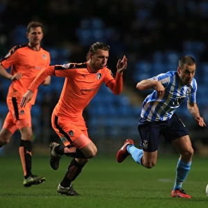 Joe Cole vs Alex Gilbey: A Football Rivalry Unfolds at Ricoh Arena - Coventry City vs Colchester United (Sky Bet League One, 2015-16)