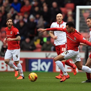 John Brayford Holds Back Jacob Murphy: A Tense Moment in Sheffield United vs. Coventry City (Sky Bet League One)