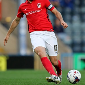Sam Ricketts in Action: Coventry City vs. Rochdale, Capital One Cup First Round, Spotland