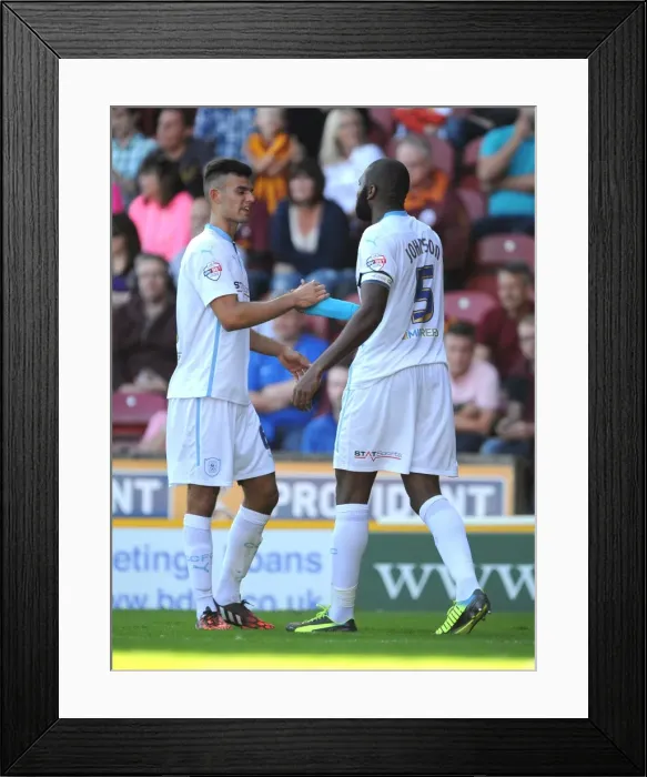 Framed Print : Reda Johnson and Conor Thomas: Coventry City's Unstoppable Duo Celebrate Opening Goal Against Bradford City (Sky Bet League One) Framed Print : Reda Johnson and Conor Thomas: Coventry City's Unstoppable Duo Celebrate Opening Goal Against Bradford City (Sky Bet League One)