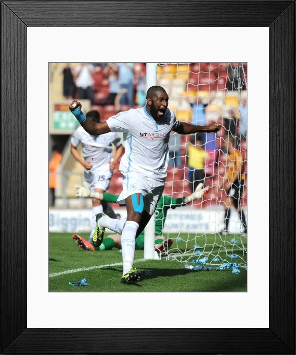 Framed Print : Coventry City's Double Delight: Reda Johnson's Brace Seals Victory over Bradford City (Sky Bet League One) Framed Print : Coventry City's Double Delight: Reda Johnson's Brace Seals Victory over Bradford City (Sky Bet League One)