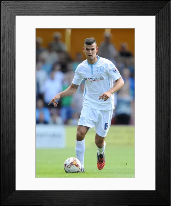 Framed Print : Conor Thomas Faces Off Against Bradford City at Valley Parade Stadium in Sky Bet League One Framed Print : Conor Thomas Faces Off Against Bradford City at Valley Parade Stadium in Sky Bet League One