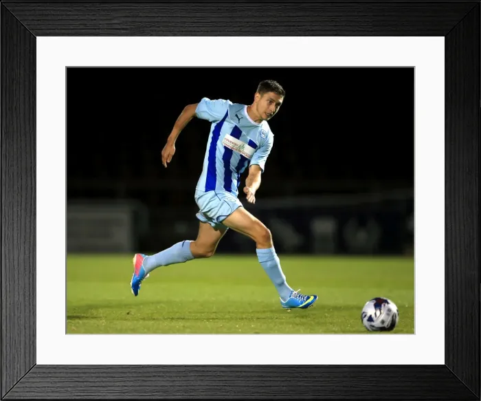 Framed Print : Shaun Miller in Action: Coventry City vs Cardiff City - Capital One Cup First Round Clash at Sixfields Stadium Framed Print : Shaun Miller in Action: Coventry City vs Cardiff City - Capital One Cup First Round Clash at Sixfields Stadium