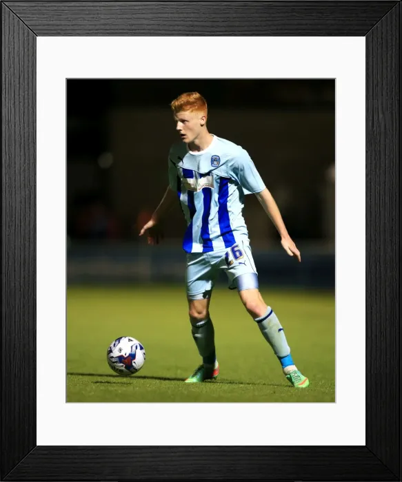 Framed Print : Capital One Cup First Round: Ryan Haynes of Coventry City Faces Off Against Cardiff City at Sixfields Stadium Framed Print : Capital One Cup First Round: Ryan Haynes of Coventry City Faces Off Against Cardiff City at Sixfields Stadium