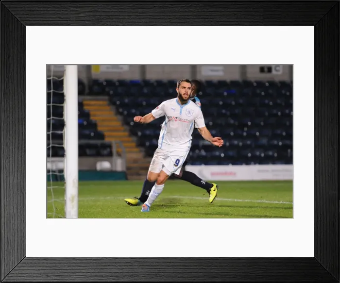 Framed Print : Josh McQuoid's Game-Opening Goal: Coventry City vs. Wycombe Wanderers (Johnstones Paint Trophy) Framed Print : Josh McQuoid's Game-Opening Goal: Coventry City vs. Wycombe Wanderers (Johnstones Paint Trophy)