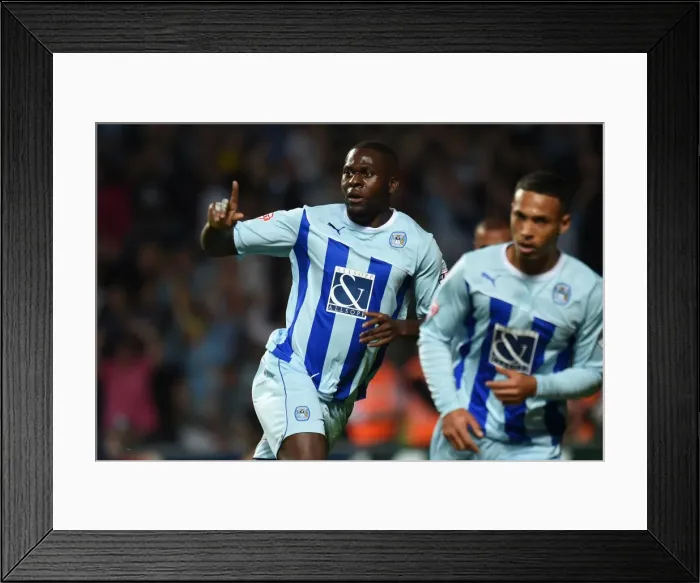 Framed Print : Frank Nouble Scores Opening Goal: Coventry City vs Gillingham in Sky Bet League One at Ricoh Arena Framed Print : Frank Nouble Scores Opening Goal: Coventry City vs Gillingham in Sky Bet League One at Ricoh Arena