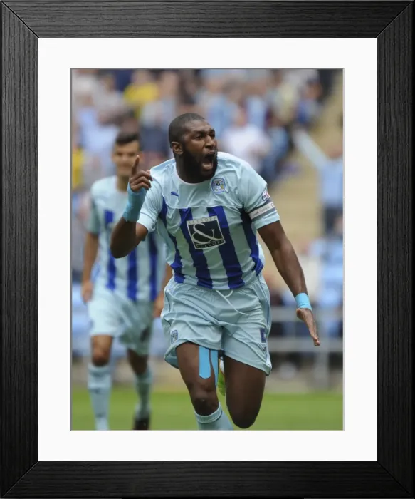 Framed Print : Reda Johnson's Euphoric Goal: Coventry City's Triumph over Yeovil Town (Sky Bet League One) Framed Print : Reda Johnson's Euphoric Goal: Coventry City's Triumph over Yeovil Town (Sky Bet League One)