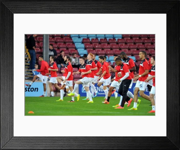 Framed Print : Coventry City FC: Pre-Match Training at Glanford Park Ahead of Sky Bet League One Clash vs. Scunthorpe United