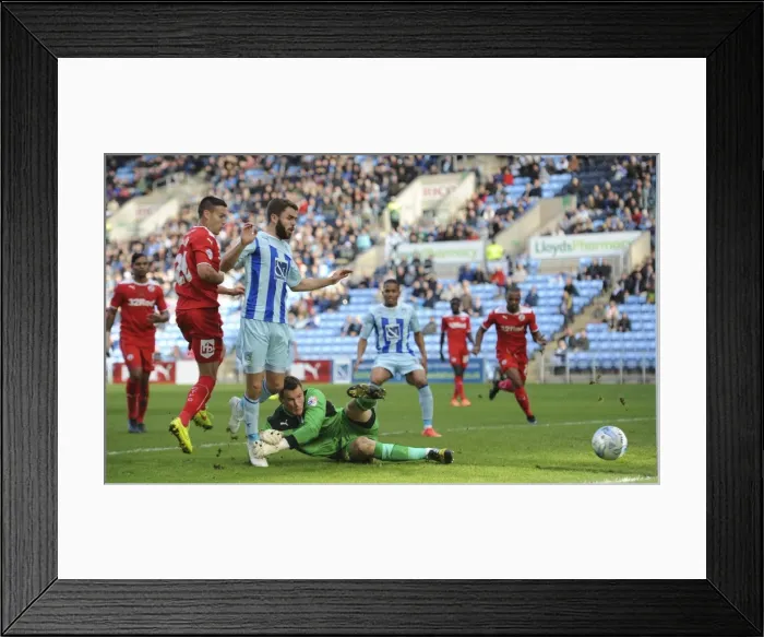 Framed Print : McQuoid Scores the Winner: Coventry City's Triumph over Crawley (Sky Bet League One) Framed Print : McQuoid Scores the Winner: Coventry City's Triumph over Crawley (Sky Bet League One)
