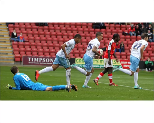 Coventry City's Unlikely Victory: Simeon Jackson, Sebastian Hines, and Jack Finch Celebrate Own Goal by Crewe's Anthony Grant (Sky Bet League One)