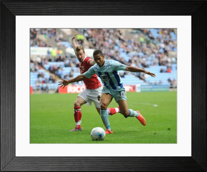 Framed Print : Intense Rivalry: Jackson vs. Elliott Battle in Coventry City vs. Bristol City (Sky Bet League One) Framed Print : Intense Rivalry: Jackson vs. Elliott Battle in Coventry City vs. Bristol City (Sky Bet League One)