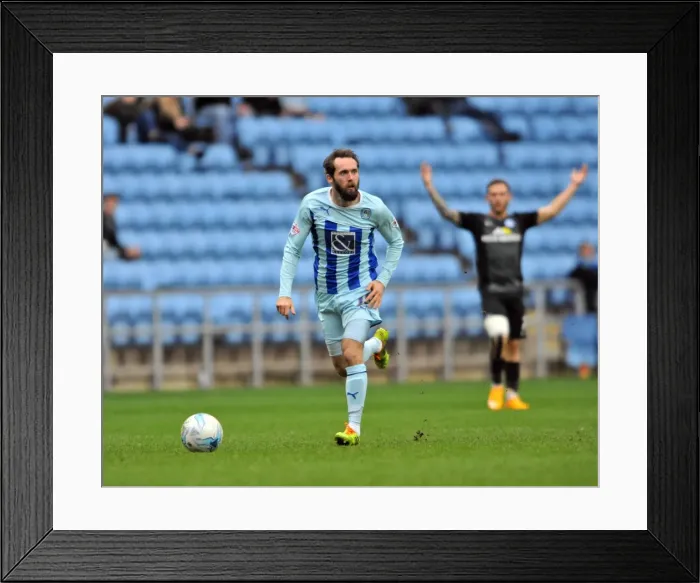 Framed Print : Jim O'Brien Named Man of the Match as Coventry City Edge Out Peterborough United in Sky Bet League One Clash Framed Print : Jim O'Brien Named Man of the Match as Coventry City Edge Out Peterborough United in Sky Bet League One Clash