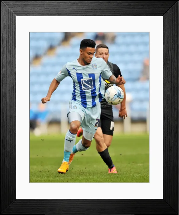 Framed Print : Jordan Willis in Action: Coventry City vs Peterborough United, Sky Bet League One Framed Print : Jordan Willis in Action: Coventry City vs Peterborough United, Sky Bet League One