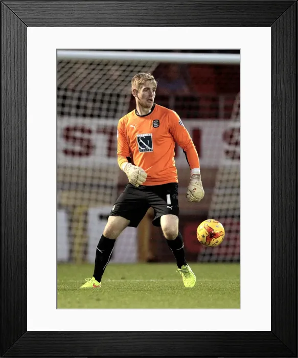 Framed Print : Lee Burge in Action: Coventry City vs Leyton Orient, Sky Bet League Championship