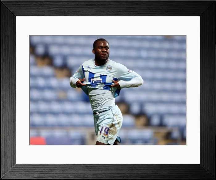 Framed Print : Frank Nouble's Double: Coventry City's Johnstones Paint Trophy Quarterfinal Victory Framed Print : Frank Nouble's Double: Coventry City's Johnstones Paint Trophy Quarterfinal Victory