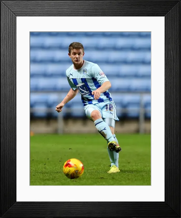 Framed Print : Johnstones Paint Trophy: Coventry City vs Plymouth Argyle - Aaron Phillips in Action (Quarterfinals) at Ricoh Arena Framed Print : Johnstones Paint Trophy: Coventry City vs Plymouth Argyle - Aaron Phillips in Action (Quarterfinals) at Ricoh Arena