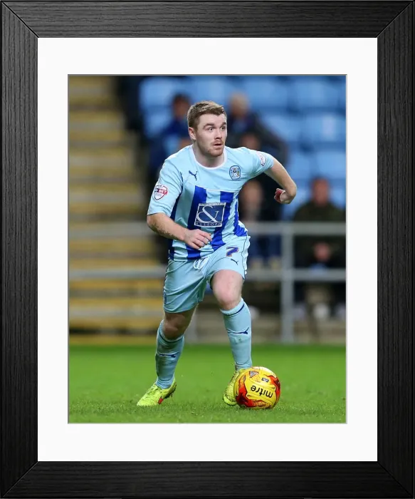 Framed Print : John Fleck's Leadership: Coventry City Reaches Quarterfinals in Johnstone's Paint Trophy vs Plymouth Argyle at Ricoh Arena Framed Print : John Fleck's Leadership: Coventry City Reaches Quarterfinals in Johnstone's Paint Trophy vs Plymouth Argyle at Ricoh Arena