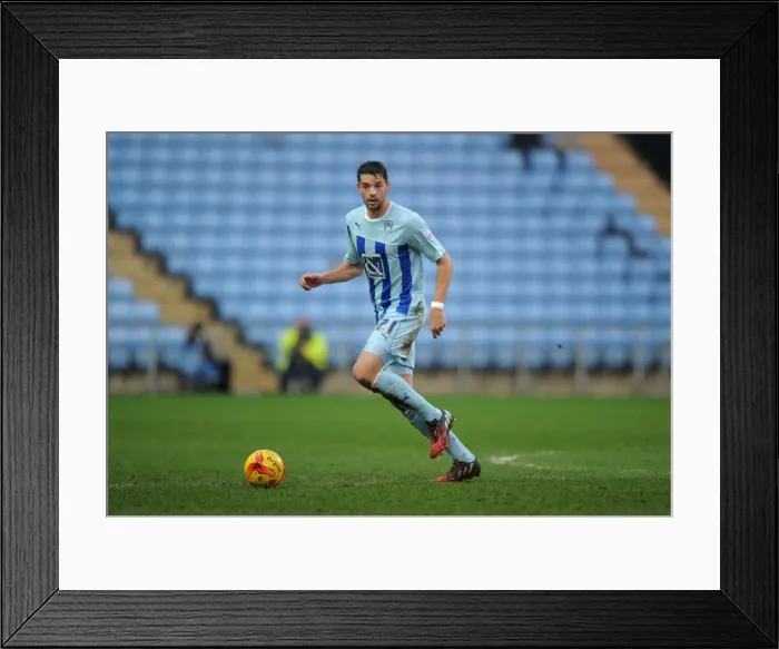 Framed Print : Aaron Martin Faces Off in Sky Bet League One: Coventry City vs Walsall at Ricoh Arena Framed Print : Aaron Martin Faces Off in Sky Bet League One: Coventry City vs Walsall at Ricoh Arena