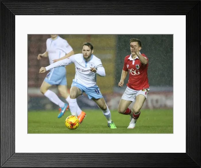 Framed Print : Johnstones Paint Trophy - Southern Area Semi Final - Bristol City v Coventry City - Ashton Gate Framed Print : Johnstones Paint Trophy - Southern Area Semi Final - Bristol City v Coventry City - Ashton Gate