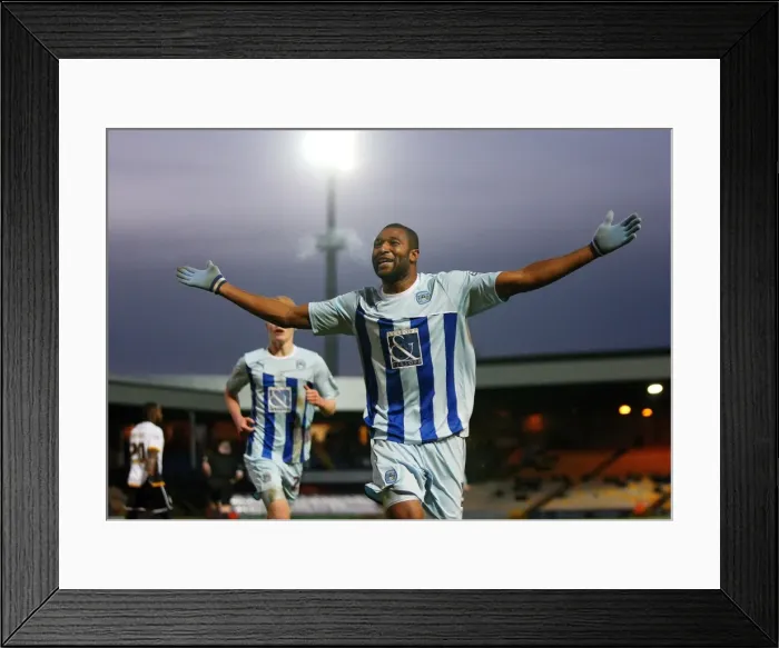 Framed Print : Reda Johnson's Thunderbolt: Coventry City's Opening Salvo vs Port Vale in Sky Bet League One Framed Print : Reda Johnson's Thunderbolt: Coventry City's Opening Salvo vs Port Vale in Sky Bet League One