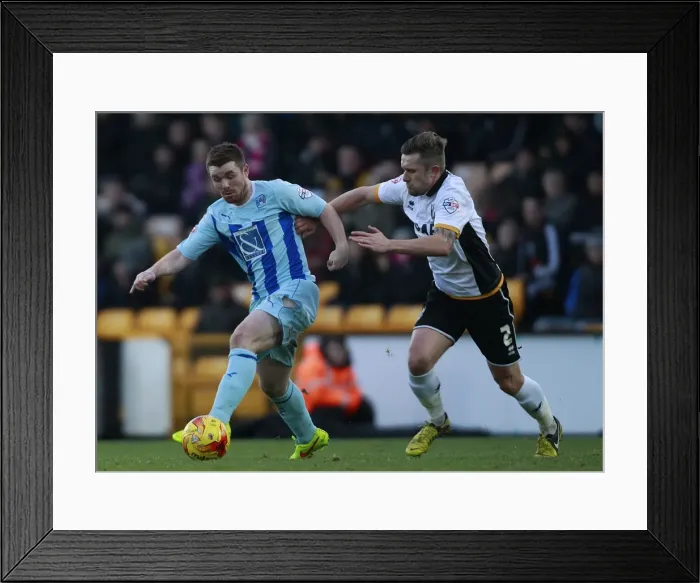 Framed Print : Intense Rivalry: A Moment of Tension Between Adam Yates and John Fleck in Sky Bet League One Clash Framed Print : Intense Rivalry: A Moment of Tension Between Adam Yates and John Fleck in Sky Bet League One Clash