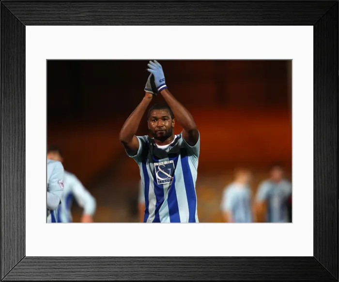 Framed Print : Coventry City's Reda Johnson Leads Team Celebration After Win Against Port Vale in Sky Bet League One Framed Print : Coventry City's Reda Johnson Leads Team Celebration After Win Against Port Vale in Sky Bet League One
