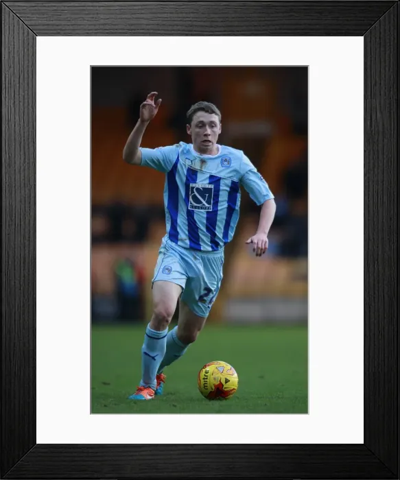 Framed Print : Matthew Pennington in Action: Coventry City vs Port Vale, Sky Bet League One Framed Print : Matthew Pennington in Action: Coventry City vs Port Vale, Sky Bet League One