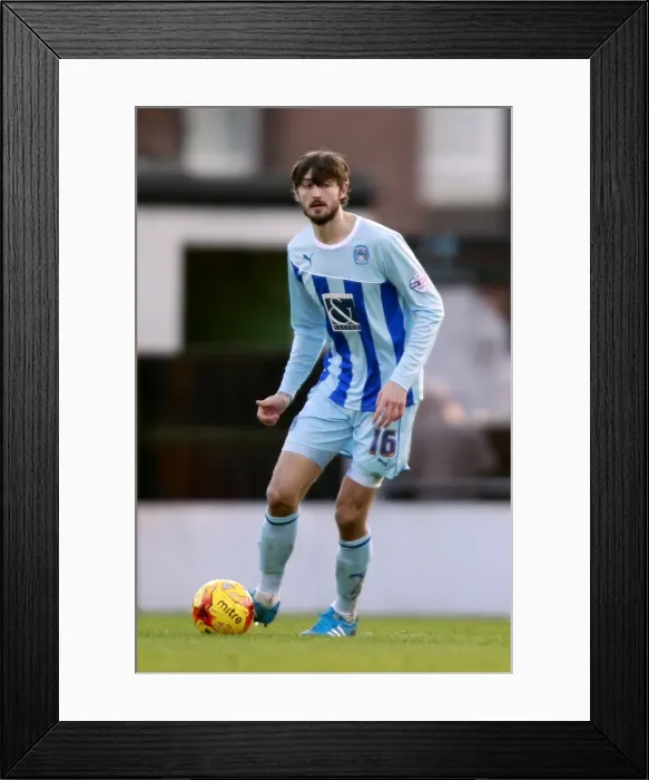 Framed Print : Adam Barton in Action: Coventry City vs Port Vale at Vale Park, Sky Bet League One