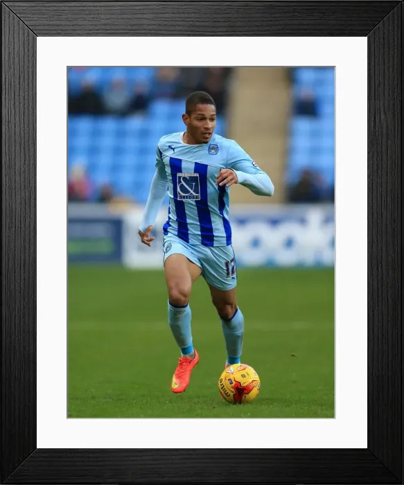Framed Print : Simeon Jackson's Game-Winning Goal for Coventry City against Chesterfield in Sky Bet League One at Ricoh Arena Framed Print : Simeon Jackson's Game-Winning Goal for Coventry City against Chesterfield in Sky Bet League One at Ricoh Arena