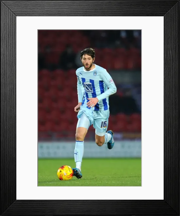 Framed Print : Adam Barton Leads Coventry City in Sky Bet League One Battle at Doncaster Rovers Keepmoat Stadium Framed Print : Adam Barton Leads Coventry City in Sky Bet League One Battle at Doncaster Rovers Keepmoat Stadium