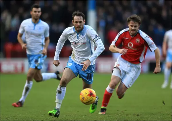 Coventry City's Jim O'Brien Fights for FA Cup Possession Against Walsall