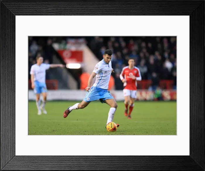 Framed Print : Conor Thomas and Coventry City Take On Walsall in FA Cup Third Round at Bescot Stadium Framed Print : Conor Thomas and Coventry City Take On Walsall in FA Cup Third Round at Bescot Stadium