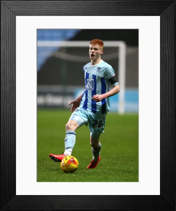 Framed Print : Ryan Haynes in Action: Coventry City vs Swindon Town (Sky Bet League One, Ricoh Arena)