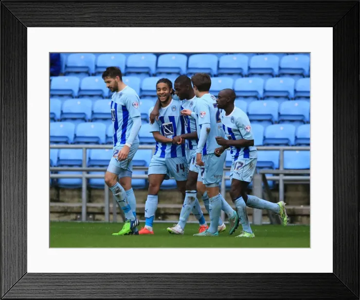 Framed Print : Dominic Samuel Scores First Goal: Coventry City vs Rochdale in Sky Bet League One