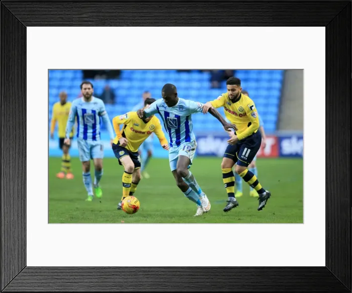 Framed Print : Battle for the Ball: Coventry City vs Rochdale - Sky Bet League One Rivalry Framed Print : Battle for the Ball: Coventry City vs Rochdale - Sky Bet League One Rivalry