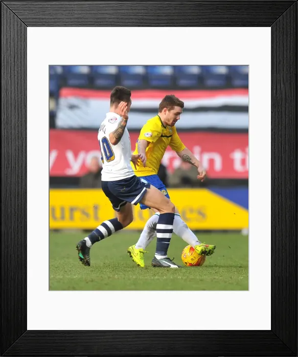 Framed Print : Battle at Deepdale: Fleck vs. Brownhill - Coventry City vs. Preston North End (Sky Bet League One) Framed Print : Battle at Deepdale: Fleck vs. Brownhill - Coventry City vs. Preston North End (Sky Bet League One)