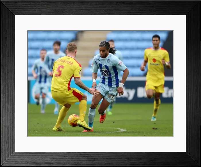Framed Print : Dominic Samuel's Thrilling Performance: Coventry City vs Milton Keynes Dons, Sky Bet League One Framed Print : Dominic Samuel's Thrilling Performance: Coventry City vs Milton Keynes Dons, Sky Bet League One