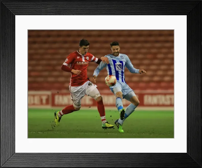 Framed Print : Intense Rivalry: Barnsley vs. Coventry City - A Hard-Fought Battle for Supremacy in Sky Bet League One