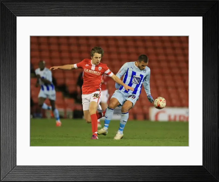 Framed Print : Intense Rivalry: Barnsley vs Coventry City - A Football Battle in Sky Bet League One