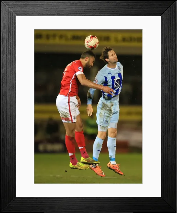 Framed Print : Intense Rivalry: Barnsley vs. Coventry City - A Football Battle in Sky Bet League One