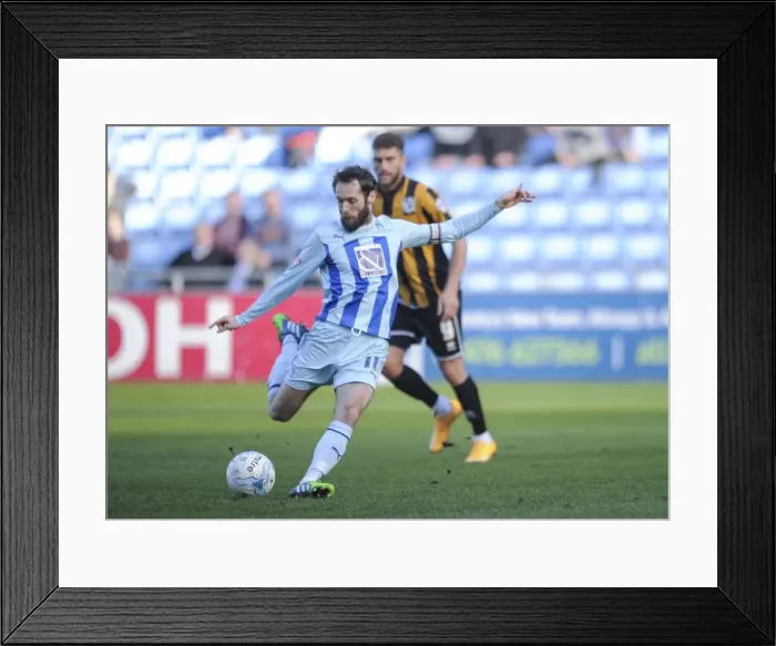 Framed Print : Jim O'Brien Scores Opening Goal: Coventry City vs Port Vale (Sky Bet League One, Ricoh Arena) Framed Print : Jim O'Brien Scores Opening Goal: Coventry City vs Port Vale (Sky Bet League One, Ricoh Arena)
