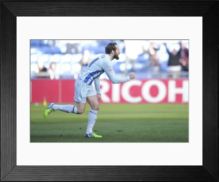 Framed Print : Jim O'Brien Scores the Opener: Coventry City vs Port Vale (Sky Bet League One)