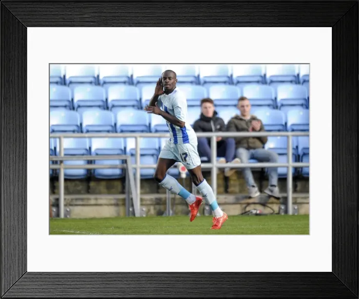 Framed Print : Sanmi Odelusi Scores His Second Goal: Coventry City vs Port Vale in Sky Bet League One (Ricoh Arena) Framed Print : Sanmi Odelusi Scores His Second Goal: Coventry City vs Port Vale in Sky Bet League One (Ricoh Arena)