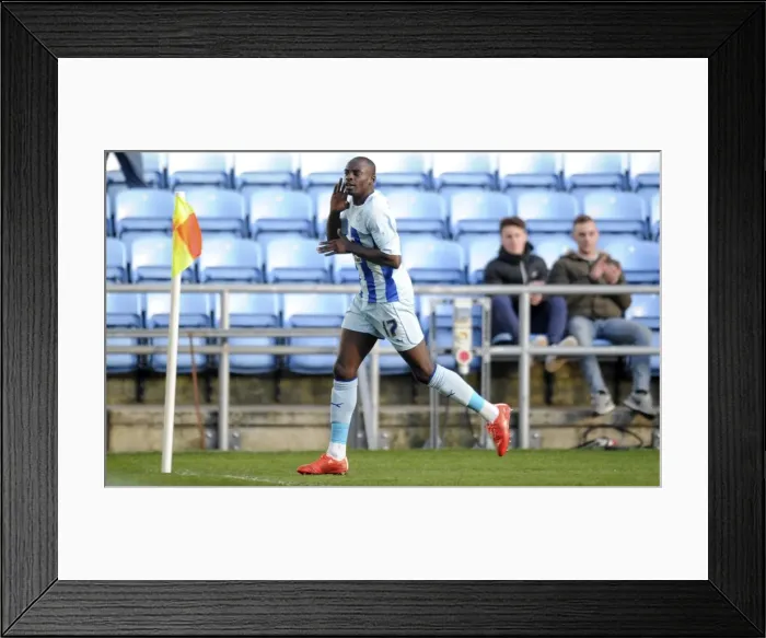 Framed Print : Sanmi Odelusi Scores Brace: Coventry City's Triumph Over Port Vale in Sky Bet League One (Ricoh Arena)