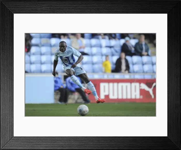 Framed Print : Sanmi Odelusi's Thrilling Shot Against Port Vale in Coventry City's Sky Bet League One Match