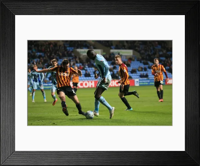 Framed Print : Battle for the Ball: Coventry City vs. Bradford City - Sky Bet League One Framed Print : Battle for the Ball: Coventry City vs. Bradford City - Sky Bet League One